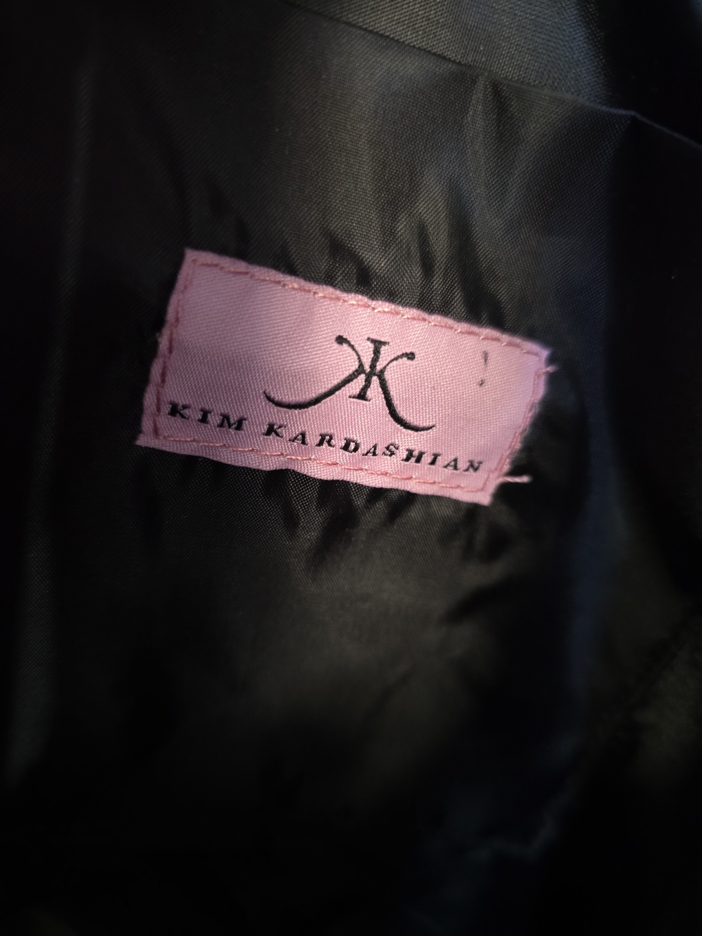 Pink Snake-Embossed Tote with Metal Ring Handles - Picture 3 of 4